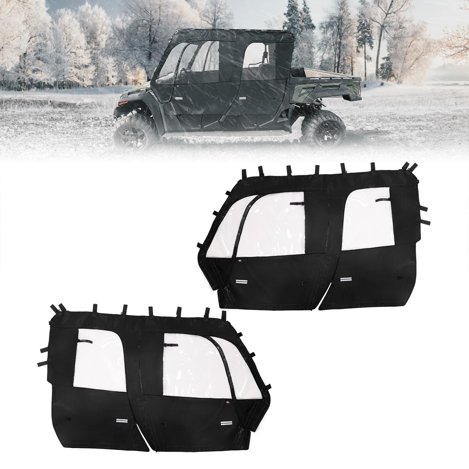 Amazon.com: KEMIMOTO Soft Upper Doors Soft UTV Cab Enclosure